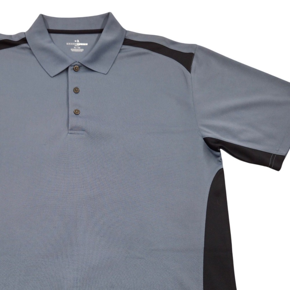 Grand Slam Golf Polo Shirt Athletic Quick Dry‎ Gray Black Trim Mens XL